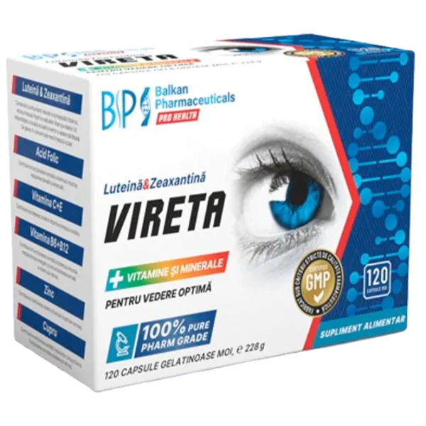 Vitamine și minerale Balkan Pharmaceuticals Vireta (4840982011474) 120 photo 1