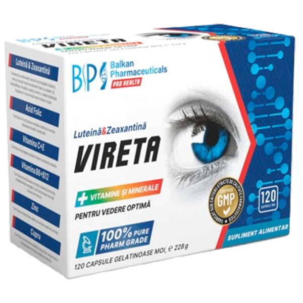 Vitamine și minerale Balkan Pharmaceuticals Vireta (4840982011474) 120 photo 1
