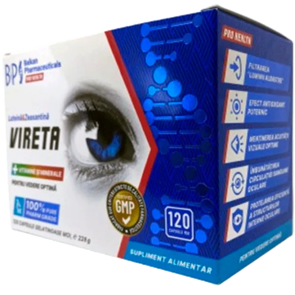 Vitamine și minerale Balkan Pharmaceuticals Vireta (4840982011474) 120 photo 2