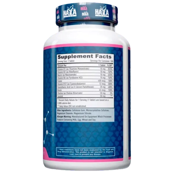 Vitamine și minerale Haya Labs B-Basic (853809007776) 100 photo 2 Vitamine și minerale Haya Labs B-Basic (853809007776) 100 photo 2