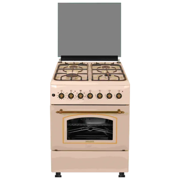 Плита Wolser WL-F 60602 Газовая/ Слоновая кость/  photo 1