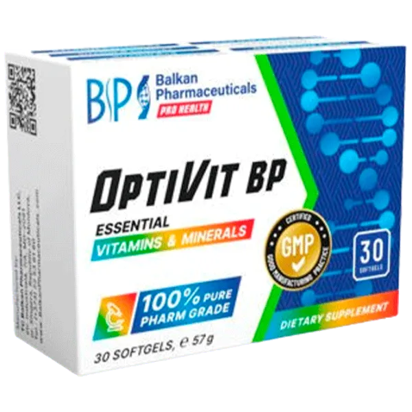 Витамины и минералы Balkan Pharmaceuticals OptiVit Essential (4840982011269) 30 капсул photo 1 Витамины и минералы Balkan Pharmaceuticals OptiVit Essential (4840982011269) 30 капсул photo 1