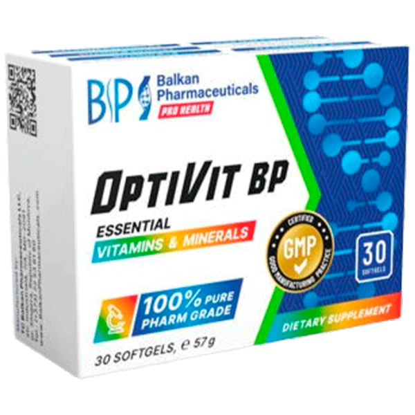 Витамины и минералы Balkan Pharmaceuticals OptiVit Essential (4840982011269) 30 капсул photo 1 Витамины и минералы Balkan Pharmaceuticals OptiVit Essential (4840982011269) 30 капсул photo 1