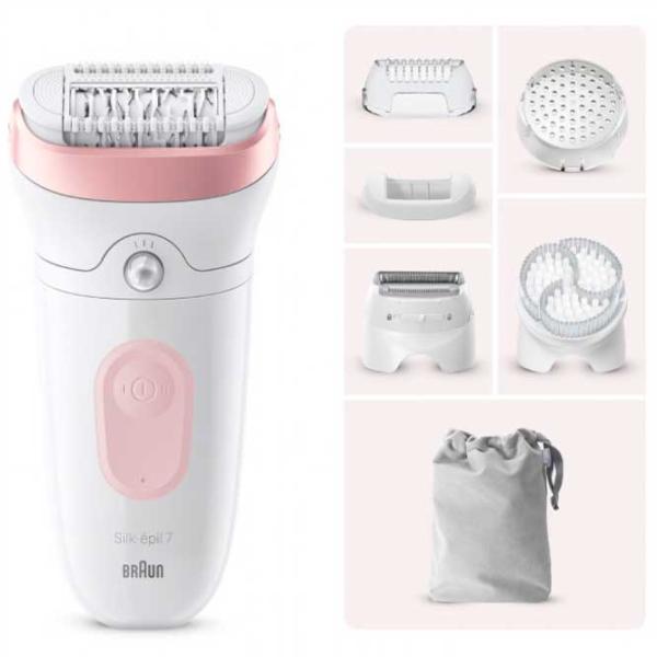 Эпилятор Braun SE 7060 Сухая/Влажная / Белый photo 3