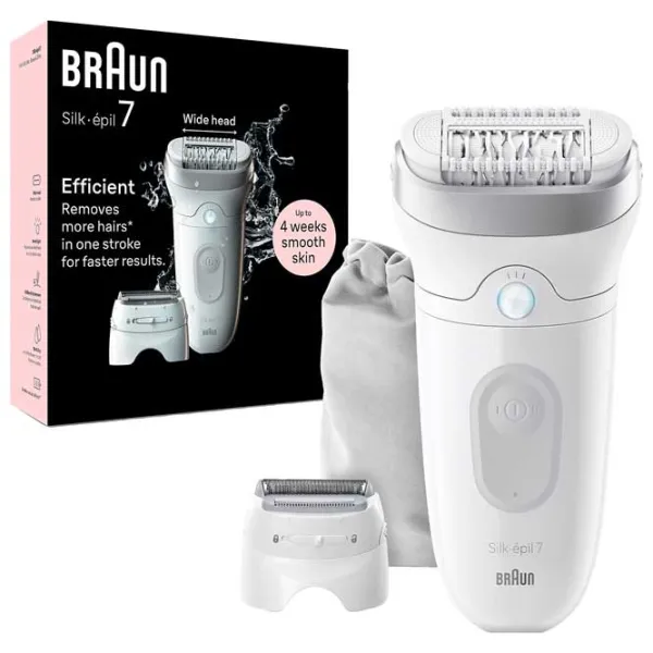 Эпилятор Braun SE7041 Сухая/Влажная / Белый photo 3