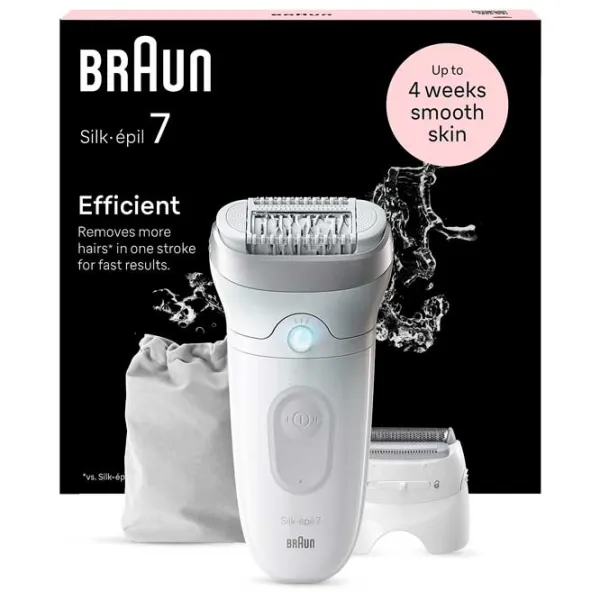 Эпилятор Braun SE7041 Сухая/Влажная / Белый photo 4