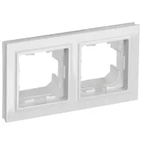 Ramă pentru priză și întrerupătoar IEK BR-M22-44-K01 White / 2