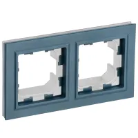 Ramă pentru priză și întrerupătoar IEK BR-M22-44-K35 Marengo / 2