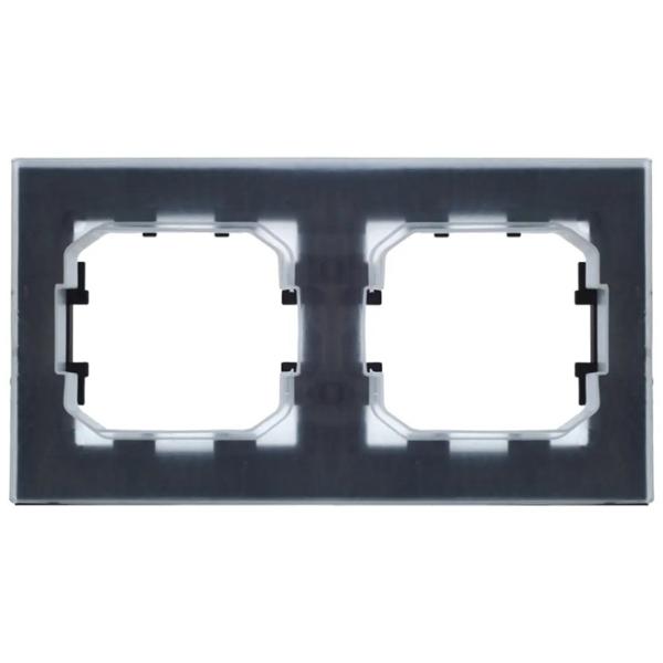 Ramă pentru priză și întrerupătoar IEK BR-M22-44-K02 Black / 2 photo 3 Ramă pentru priză și întrerupătoar IEK BR-M22-44-K02 Black / 2 photo 3