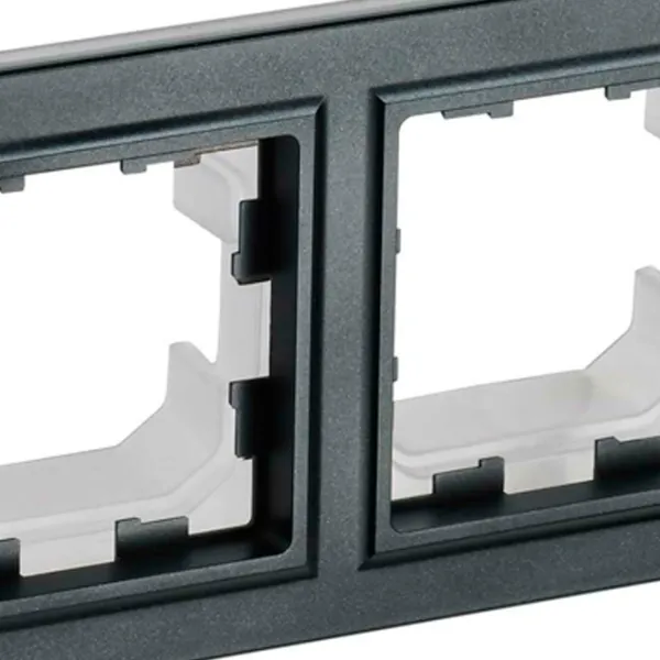 Ramă pentru priză și întrerupătoar IEK BR-M22-44-K02 Black / 2 photo 5 Ramă pentru priză și întrerupătoar IEK BR-M22-44-K02 Black / 2 photo 5