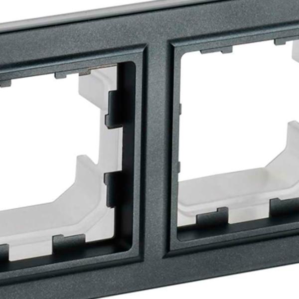 Ramă pentru priză și întrerupătoar IEK BR-M22-44-K02 Black / 2 photo 5 Ramă pentru priză și întrerupătoar IEK BR-M22-44-K02 Black / 2 photo 5