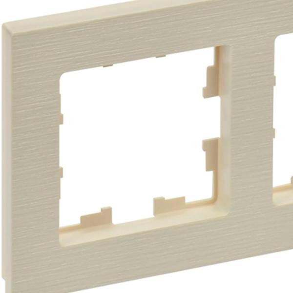 Ramă pentru priză și întrerupătoar IEK BR-M22-51-K10 Beige / 2 photo 3 Ramă pentru priză și întrerupătoar IEK BR-M22-51-K10 Beige / 2 photo 3