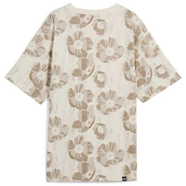 Футболка для женщин Puma Ess+ Class Act Aop Tee 100% хлопок / Бежевый photo 2