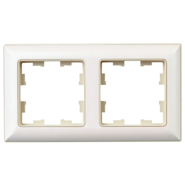 Ramă pentru priză și întrerupătoar IEK BR-M22-12-1-K10 Beige / 2 photo 2