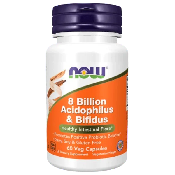 Vitamine și minerale Now Foods 8 BILLION ACIDOPH/BIFIDUS (733739029300) 60 photo 1