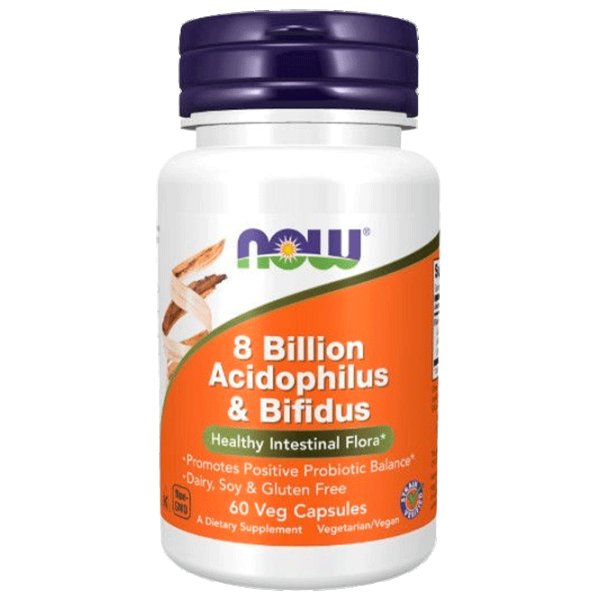 Vitamine și minerale Now Foods 8 BILLION ACIDOPH/BIFIDUS (733739029300) 60 photo 1