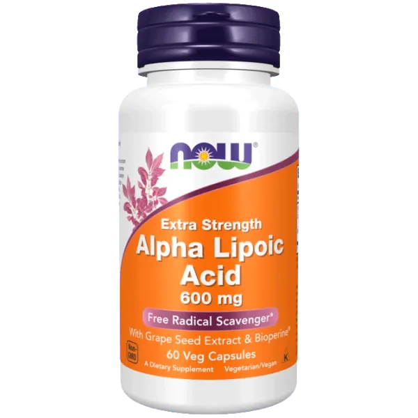 Vitamine și minerale Now Foods Alpha Lipoic Acid (733739030467) 60 photo 1