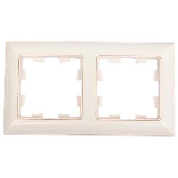 Ramă pentru priză și întrerupătoar IEK BR-M22-12-K01 White / 2 photo 2 Ramă pentru priză și întrerupătoar IEK BR-M22-12-K01 White / 2 photo 2
