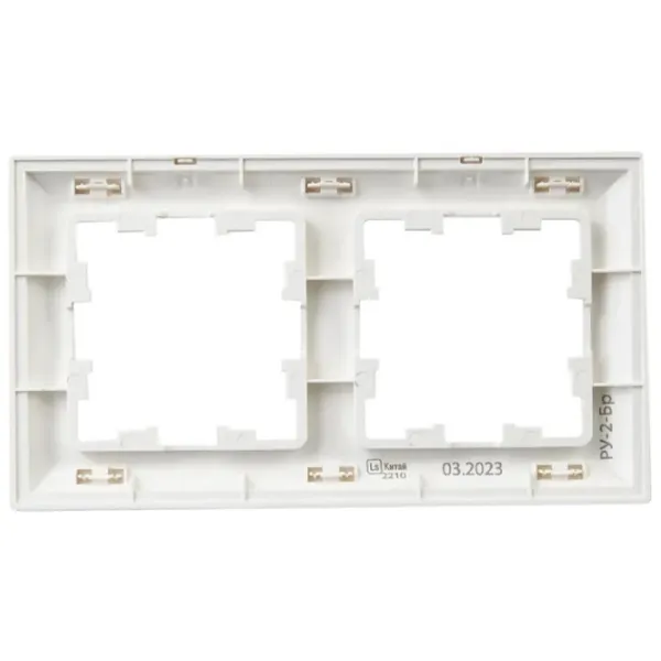 Ramă pentru priză și întrerupătoar IEK BR-M22-12-K01 White / 2 photo 5 Ramă pentru priză și întrerupătoar IEK BR-M22-12-K01 White / 2 photo 5