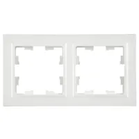 Ramă pentru priză și întrerupătoar IEK BR-M22-K01 White / 2