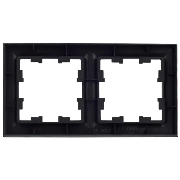 Ramă pentru priză și întrerupătoar IEK BR-M22-K53 Graphite / 2 photo 2 Ramă pentru priză și întrerupătoar IEK BR-M22-K53 Graphite / 2 photo 2