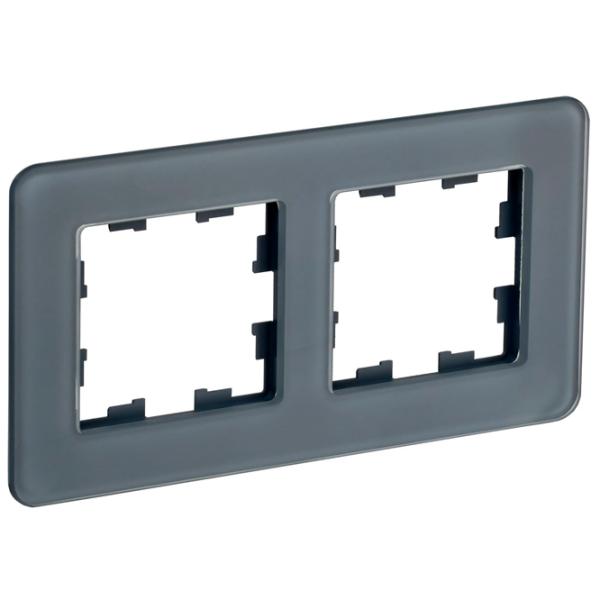 Ramă pentru priză și întrerupătoar IEK BR-M22-K53 Graphite / 2 photo 3 Ramă pentru priză și întrerupătoar IEK BR-M22-K53 Graphite / 2 photo 3