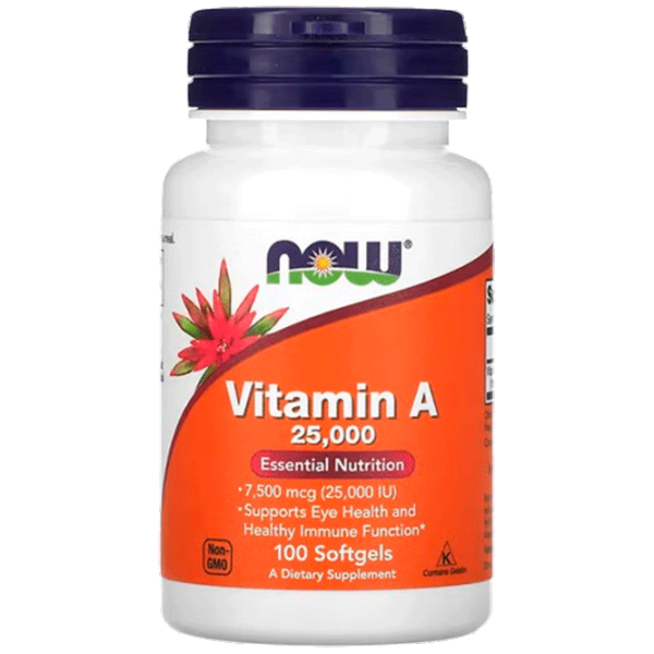 Vitamine și minerale Now Foods A 25000 IU (733739003409) 100 capsule photo 1 Vitamine și minerale Now Foods A 25000 IU (733739003409) 100 capsule photo 1