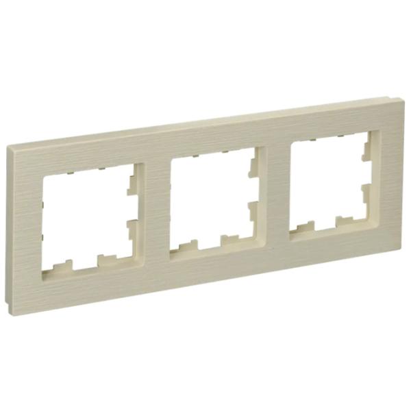 Ramă pentru priză și întrerupătoar IEK BR-M32-51-K10 Beige / 3 photo 1 Ramă pentru priză și întrerupătoar IEK BR-M32-51-K10 Beige / 3 photo 1
