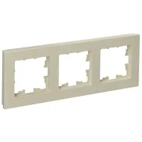 Ramă pentru priză și întrerupătoar IEK BR-M32-51-K10 Beige / 3