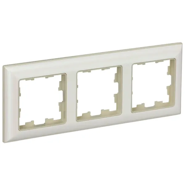 Ramă pentru priză și întrerupătoar IEK BR-M32-12-1-K10 Beige / 3 photo 1 Ramă pentru priză și întrerupătoar IEK BR-M32-12-1-K10 Beige / 3 photo 1