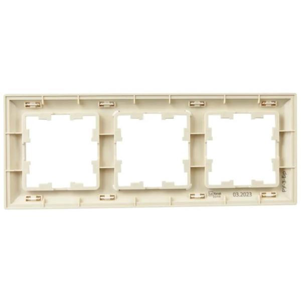 Ramă pentru priză și întrerupătoar IEK BR-M32-12-1-K10 Beige / 3 photo 3 Ramă pentru priză și întrerupătoar IEK BR-M32-12-1-K10 Beige / 3 photo 3