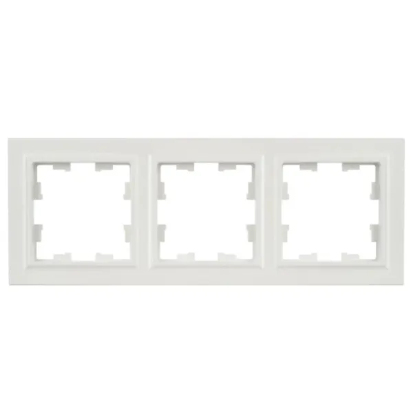 Ramă pentru priză și întrerupătoar IEK BR-M32-K36 Silver / 3 photo 1 Ramă pentru priză și întrerupătoar IEK BR-M32-K36 Silver / 3 photo 1