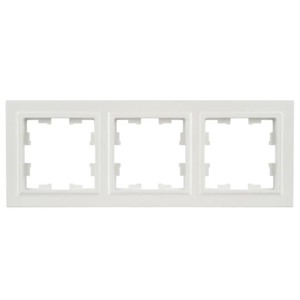 Ramă pentru priză și întrerupătoar IEK BR-M32-K36 Silver / 3 photo 1 Ramă pentru priză și întrerupătoar IEK BR-M32-K36 Silver / 3 photo 1