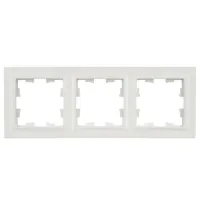Ramă pentru priză și întrerupătoar IEK BR-M32-K36 Silver / 3