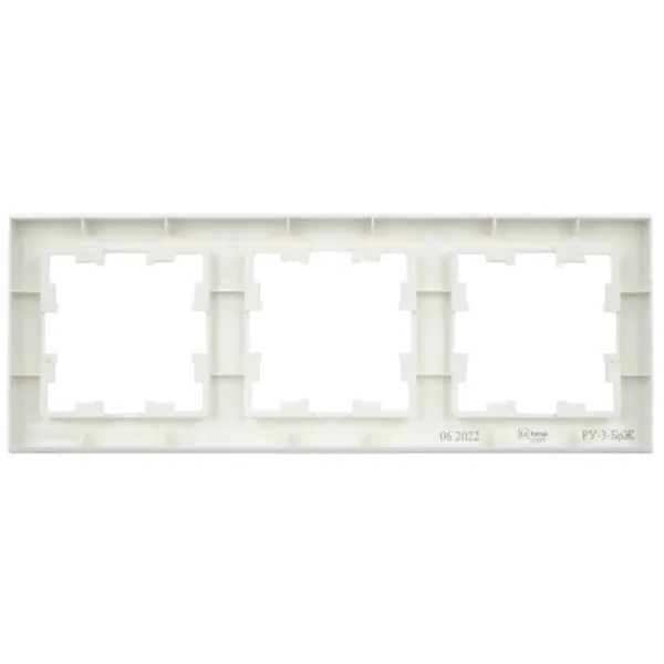 Ramă pentru priză și întrerupătoar IEK BR-M32-K36 Silver / 3 photo 2 Ramă pentru priză și întrerupătoar IEK BR-M32-K36 Silver / 3 photo 2