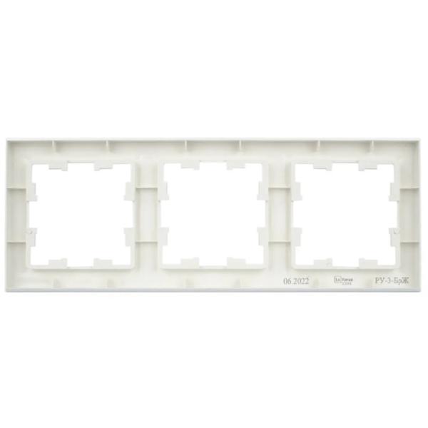 Ramă pentru priză și întrerupătoar IEK BR-M32-K36 Silver / 3 photo 2 Ramă pentru priză și întrerupătoar IEK BR-M32-K36 Silver / 3 photo 2