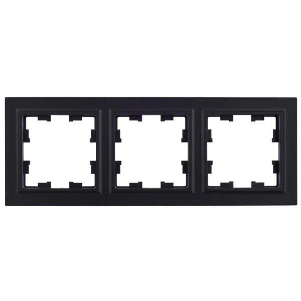 Ramă pentru priză și întrerupătoar IEK BR-M32-K02 Black / 3 photo 4 Ramă pentru priză și întrerupătoar IEK BR-M32-K02 Black / 3 photo 4