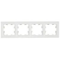 Ramă pentru priză și întrerupătoar IEK BR-M42-K01 White / 4