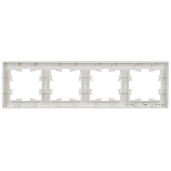 Ramă pentru priză și întrerupătoar IEK BR-M42-K01 White / 4 photo 2 Ramă pentru priză și întrerupătoar IEK BR-M42-K01 White / 4 photo 2