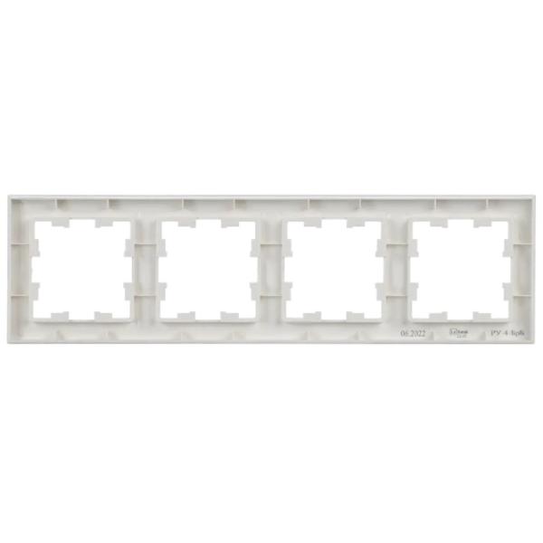 Ramă pentru priză și întrerupătoar IEK BR-M42-K01 White / 4 photo 2 Ramă pentru priză și întrerupătoar IEK BR-M42-K01 White / 4 photo 2