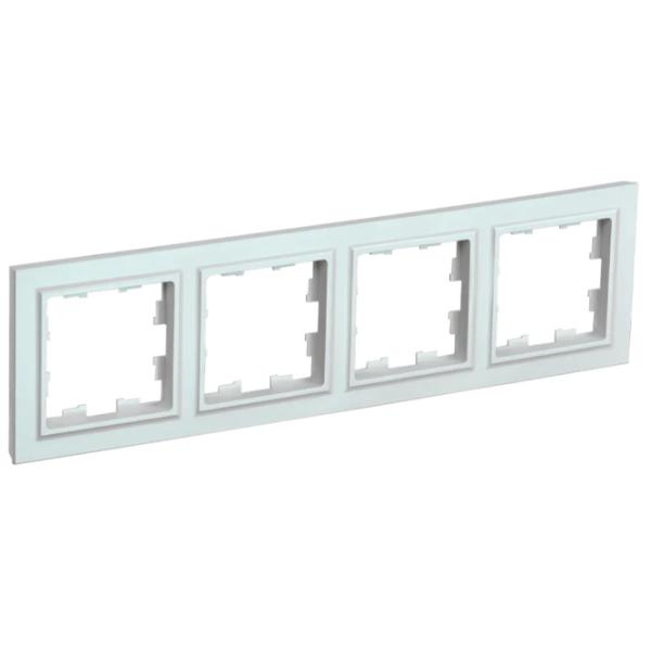 Ramă pentru priză și întrerupătoar IEK BR-M42-K36 Silver / 4 photo 1 Ramă pentru priză și întrerupătoar IEK BR-M42-K36 Silver / 4 photo 1