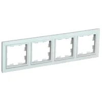 Ramă pentru priză și întrerupătoar IEK BR-M42-K36 Silver / 4