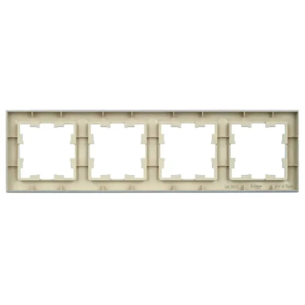Ramă pentru priză și întrerupătoar IEK BR-M42-K36 Silver / 4 photo 2 Ramă pentru priză și întrerupătoar IEK BR-M42-K36 Silver / 4 photo 2