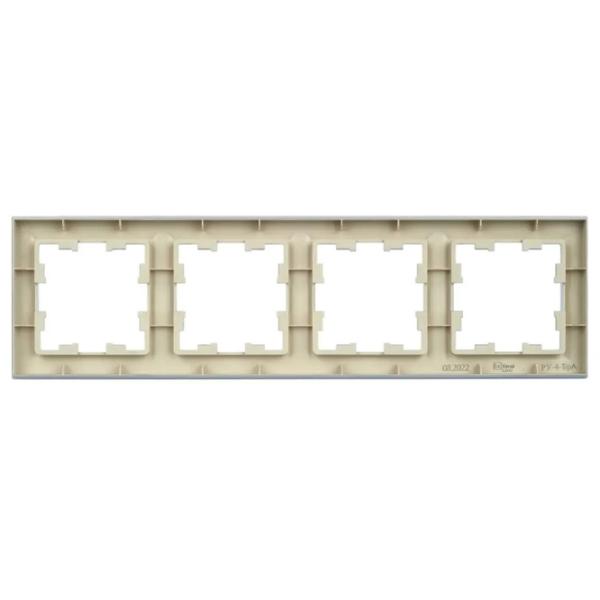 Ramă pentru priză și întrerupătoar IEK BR-M42-K36 Silver / 4 photo 2 Ramă pentru priză și întrerupătoar IEK BR-M42-K36 Silver / 4 photo 2