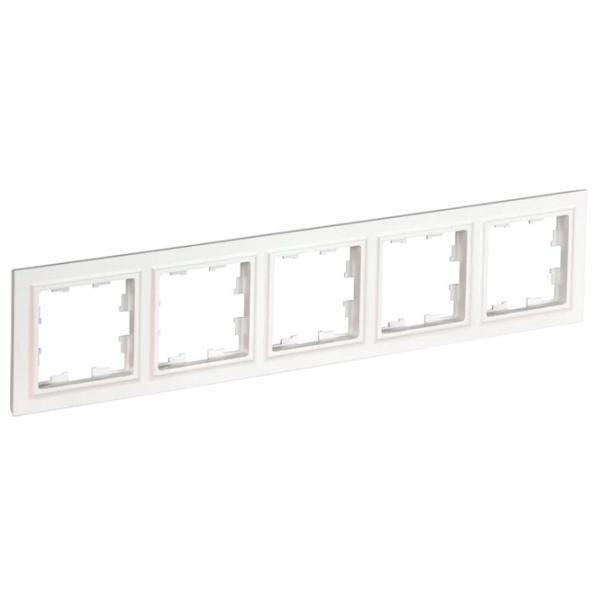 Ramă pentru priză și întrerupătoar IEK BR-M52-K01 White / 5 photo 1 Ramă pentru priză și întrerupătoar IEK BR-M52-K01 White / 5 photo 1