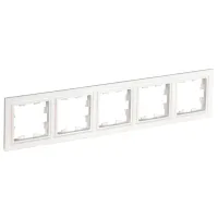 Ramă pentru priză și întrerupătoar IEK BR-M52-K01 White / 5