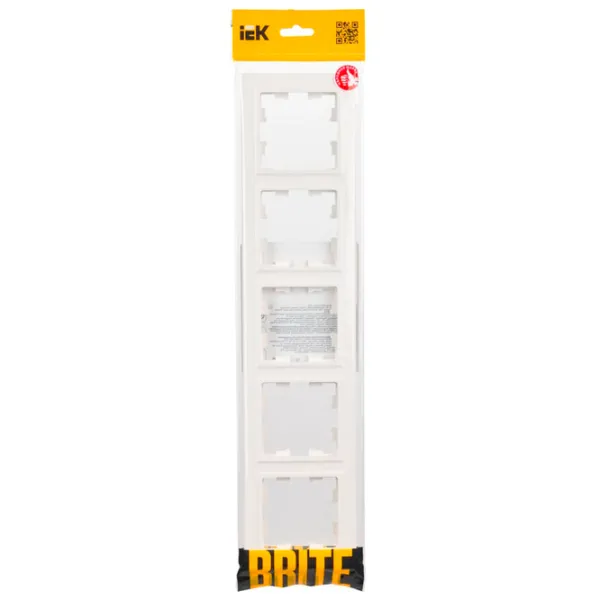 Ramă pentru priză și întrerupătoar IEK BR-M52-K01 White / 5 photo 2 Ramă pentru priză și întrerupătoar IEK BR-M52-K01 White / 5 photo 2