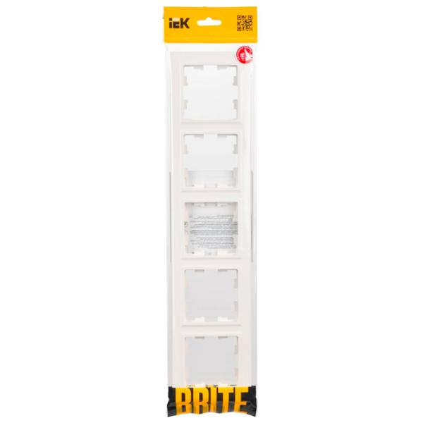 Ramă pentru priză și întrerupătoar IEK BR-M52-K01 White / 5 photo 2 Ramă pentru priză și întrerupătoar IEK BR-M52-K01 White / 5 photo 2