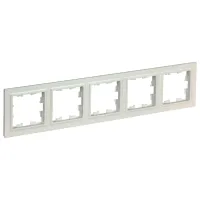 Ramă pentru priză și întrerupătoar IEK BR-M52-K36 Silver / 5