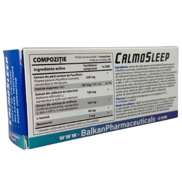 Vitamine și minerale Balkan Pharmaceuticals CalmoSleep (4840982013058) 30 photo 2 Vitamine și minerale Balkan Pharmaceuticals CalmoSleep (4840982013058) 30 photo 2